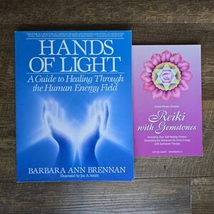 Energy Healing Book Bundle: Hands of Light & Reiki with Gemstones